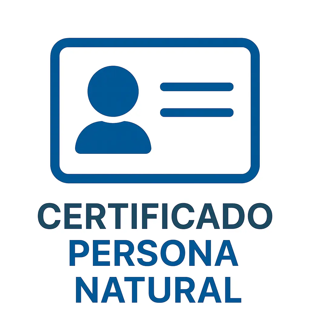 Certificado Persona Natural